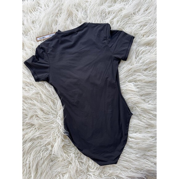 Skims Fits Everybody T-Shirt Bodysuit Onyx Size Small - Picture 8 of 10